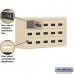 Salsbury Cell Phone Storage Locker - 3 Door High Unit (8 Inch Deep Compartments) - 15 A Doors - Sandstone - Surface Mounted - Resettable Combination Locks